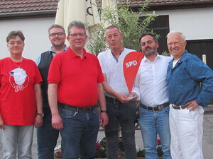 Bild HS (v.l.n.r): Sybille Teubl, Christian Fischer, Sascha Teubl, Bernd Wiedenmann, Ali Charif Al Affi und Heinz Surek