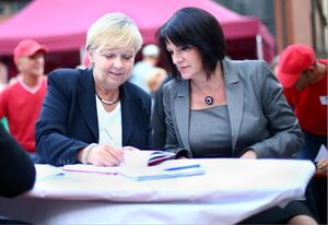Hannelore Kraft und Heidi Ankner